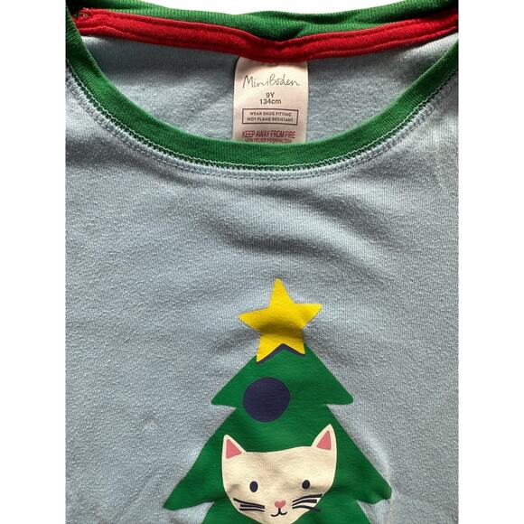 Mini  Boden Christmas tree kitty pajamas - Picture 3 of 5